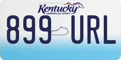 KY license plate 899URL