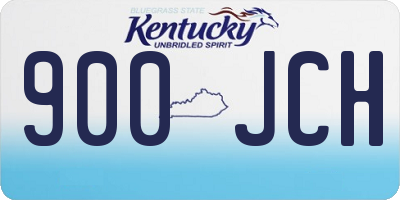 KY license plate 900JCH