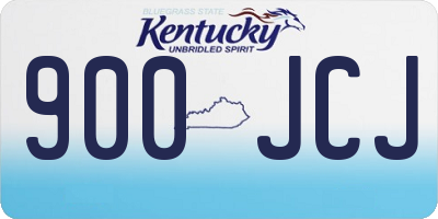 KY license plate 900JCJ