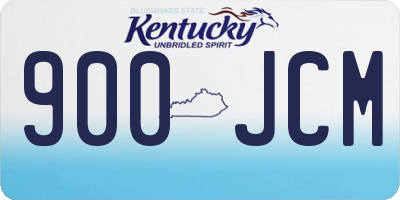 KY license plate 900JCM