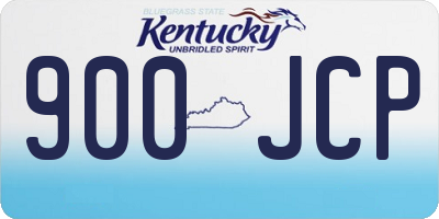 KY license plate 900JCP