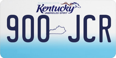 KY license plate 900JCR