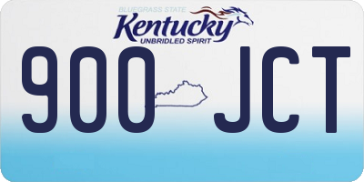 KY license plate 900JCT