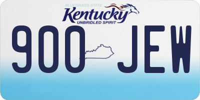 KY license plate 900JEW