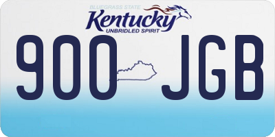 KY license plate 900JGB