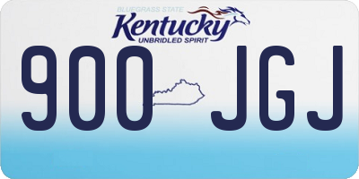 KY license plate 900JGJ