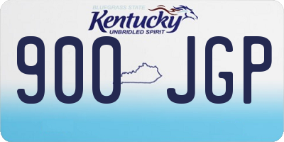 KY license plate 900JGP