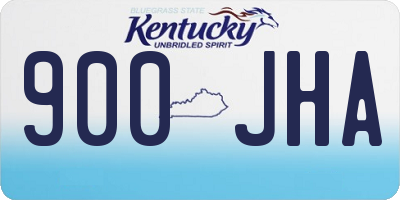 KY license plate 900JHA