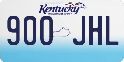 KY license plate 900JHL