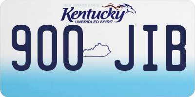 KY license plate 900JIB