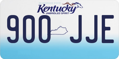 KY license plate 900JJE