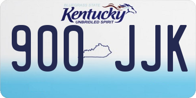 KY license plate 900JJK