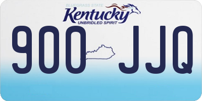 KY license plate 900JJQ