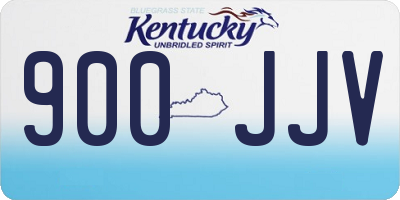 KY license plate 900JJV
