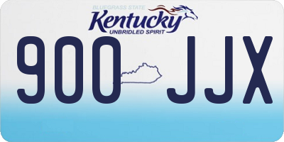 KY license plate 900JJX