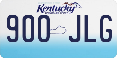 KY license plate 900JLG