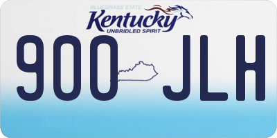 KY license plate 900JLH