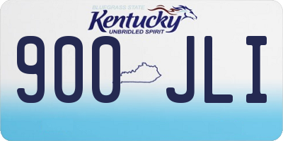 KY license plate 900JLI