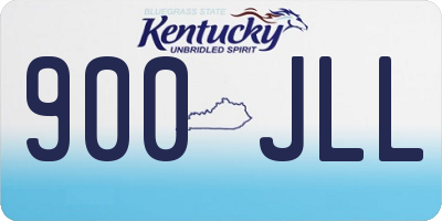 KY license plate 900JLL