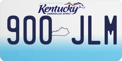 KY license plate 900JLM
