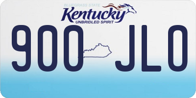 KY license plate 900JLO