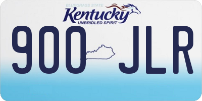 KY license plate 900JLR