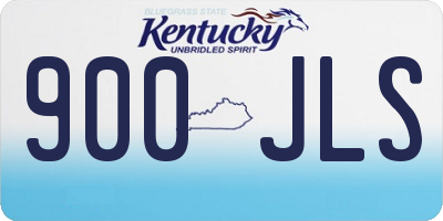 KY license plate 900JLS
