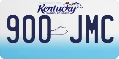 KY license plate 900JMC