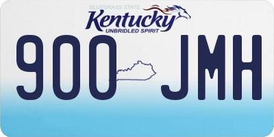 KY license plate 900JMH