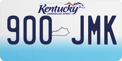 KY license plate 900JMK