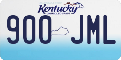 KY license plate 900JML