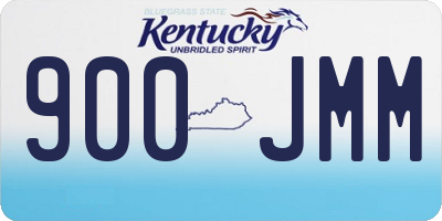 KY license plate 900JMM