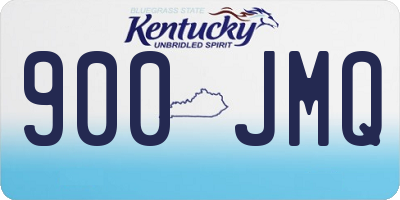 KY license plate 900JMQ