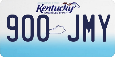 KY license plate 900JMY