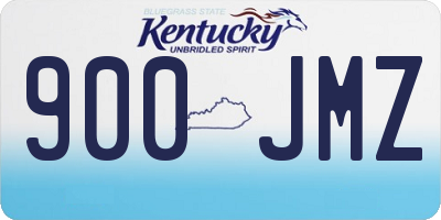 KY license plate 900JMZ