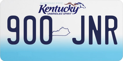 KY license plate 900JNR