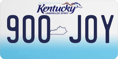 KY license plate 900JOY