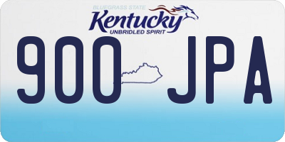 KY license plate 900JPA