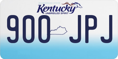 KY license plate 900JPJ