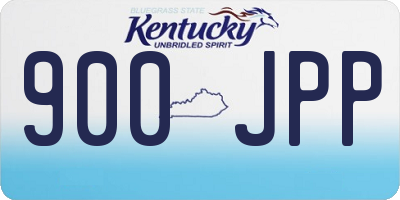 KY license plate 900JPP