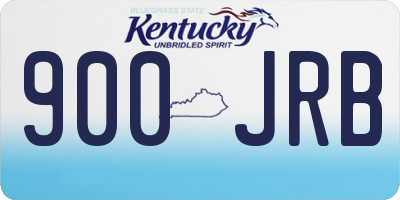 KY license plate 900JRB