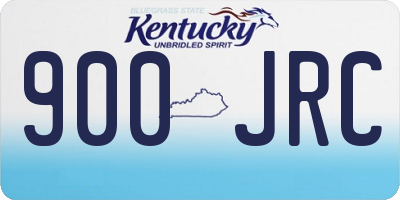 KY license plate 900JRC