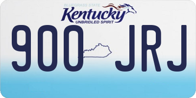 KY license plate 900JRJ