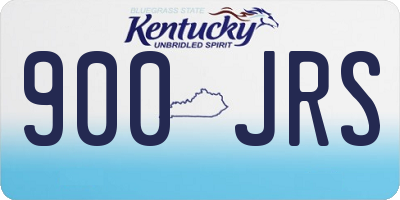 KY license plate 900JRS