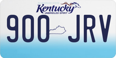 KY license plate 900JRV