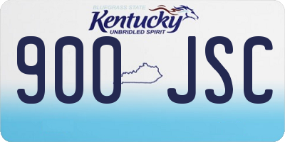 KY license plate 900JSC