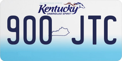 KY license plate 900JTC