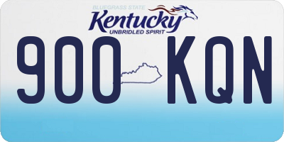 KY license plate 900KQN