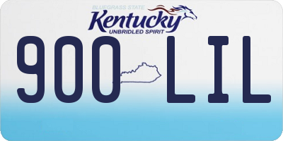 KY license plate 900LIL