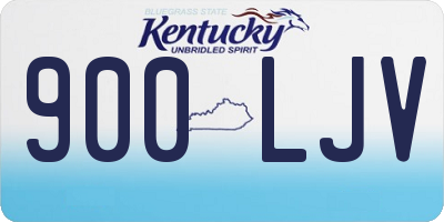KY license plate 900LJV